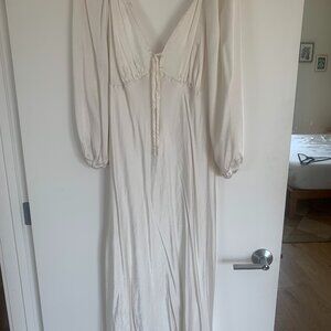 ASOS White Satin Dress